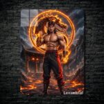 متال پوستر لیو کانگ Liu Kang از بازی مورتال کمبت Mortal Kombat با کد E-822