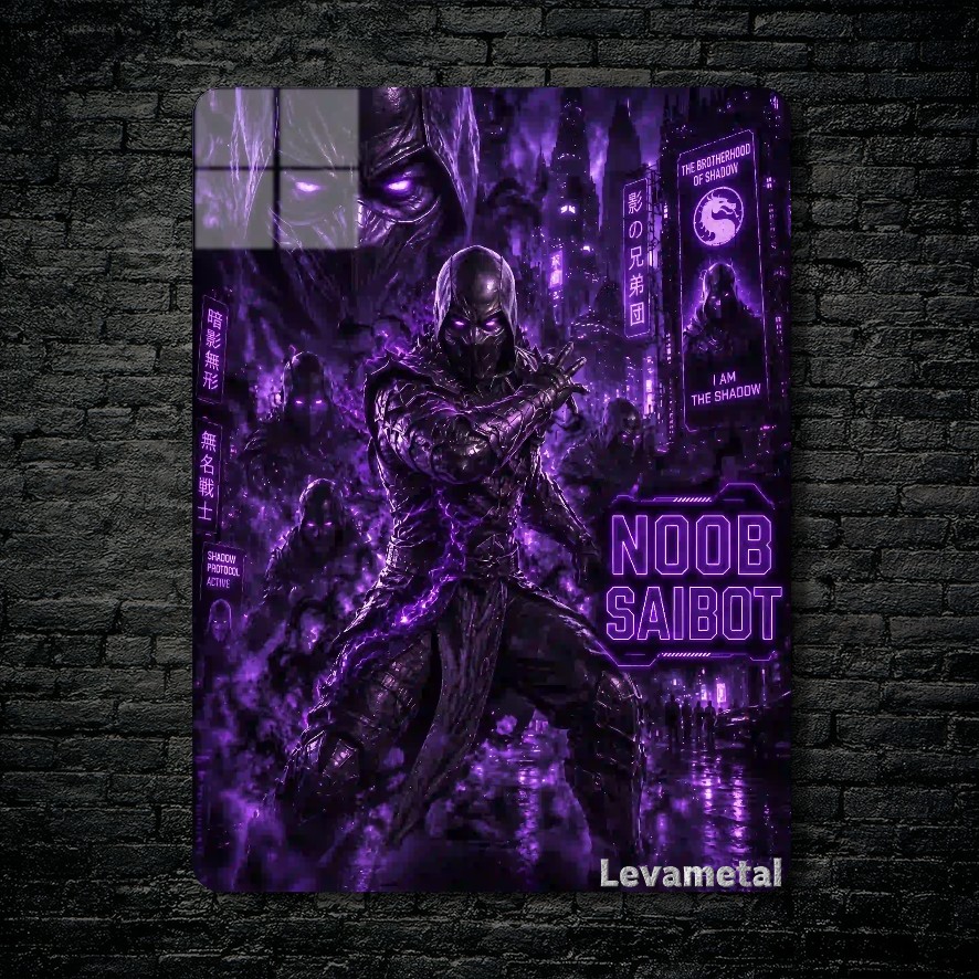 main-mockup-118105-1791215469.jpeg متال پوستر نوب سایبات Noob Saibot از بازی مورتال کمبت Mortal Kombat با کد E-827