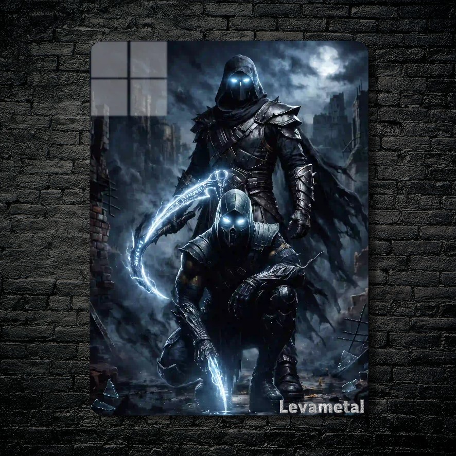main-mockup-118109-1791215578.jpeg متال پوستر نوب سایبات Noob Saibot از بازی مورتال کمبت Mortal Kombat با کد E-831