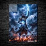 متال پوستر رایدن Raiden از بازی مورتال کمبت Mortal Kombat با کد E-854