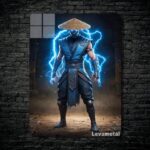متال پوستر رایدن Raiden از بازی مورتال کمبت Mortal Kombat با کد E-861