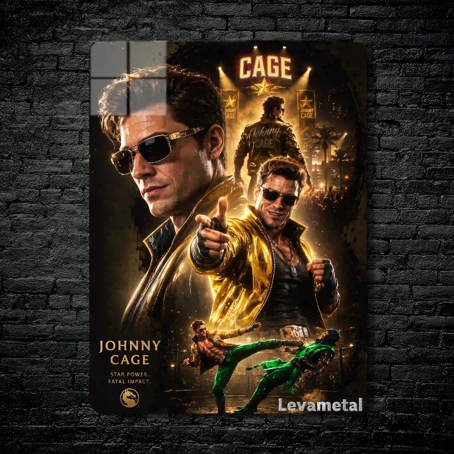 main-mockup-118269-1791228495.jpeg متال پوستر جانی کیج Johnny Cage از بازی مورتال کمبت Mortal Kombat با کد E-866