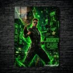 متال پوستر جانی کیج Johnny Cage از بازی مورتال کمبت Mortal Kombat با کد E-868