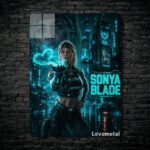 متال پوستر سونیا بلید Sonya Blade از بازی مورتال کمبت Mortal Kombat با کد E-876
