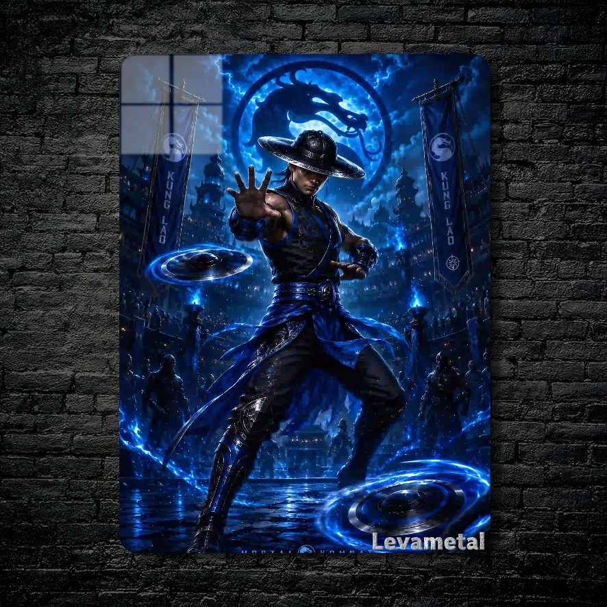 main-mockup-118333-1791232913.jpeg متال پوستر کونگ لائو Kung Lao از بازی مورتال کمبت Mortal Kombat با کد E-880