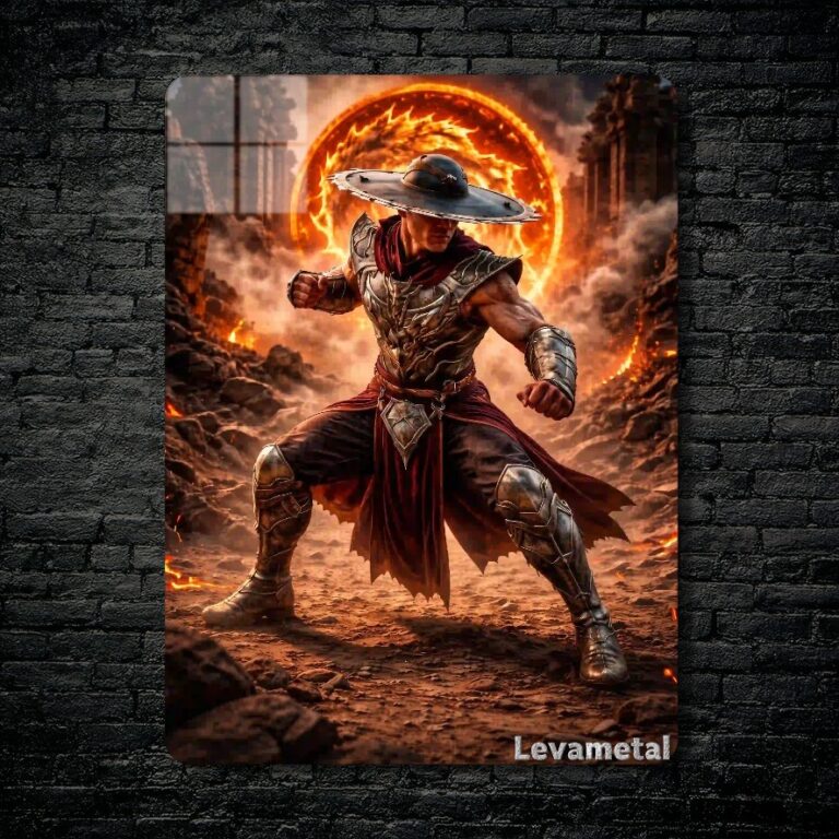 متال پوستر کونگ لائو Kung Lao از بازی مورتال کمبت Mortal Kombat با کد E-879