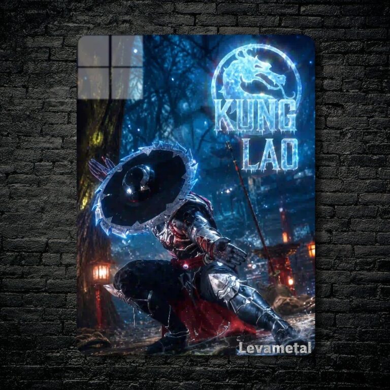 متال پوستر کونگ لائو Kung Lao از بازی مورتال کمبت Mortal Kombat با کد E-878
