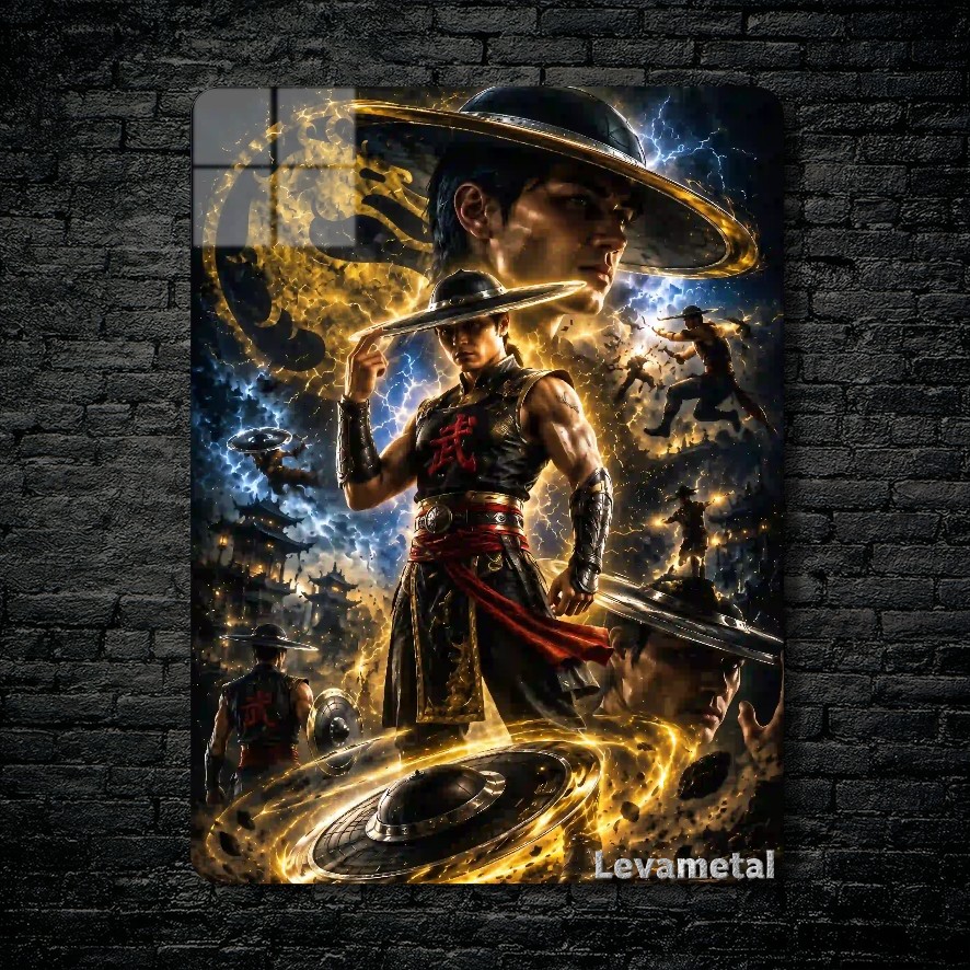 main-mockup-118336-1791232839.jpeg متال پوستر کونگ لائو Kung Lao از بازی مورتال کمبت Mortal Kombat با کد E-877