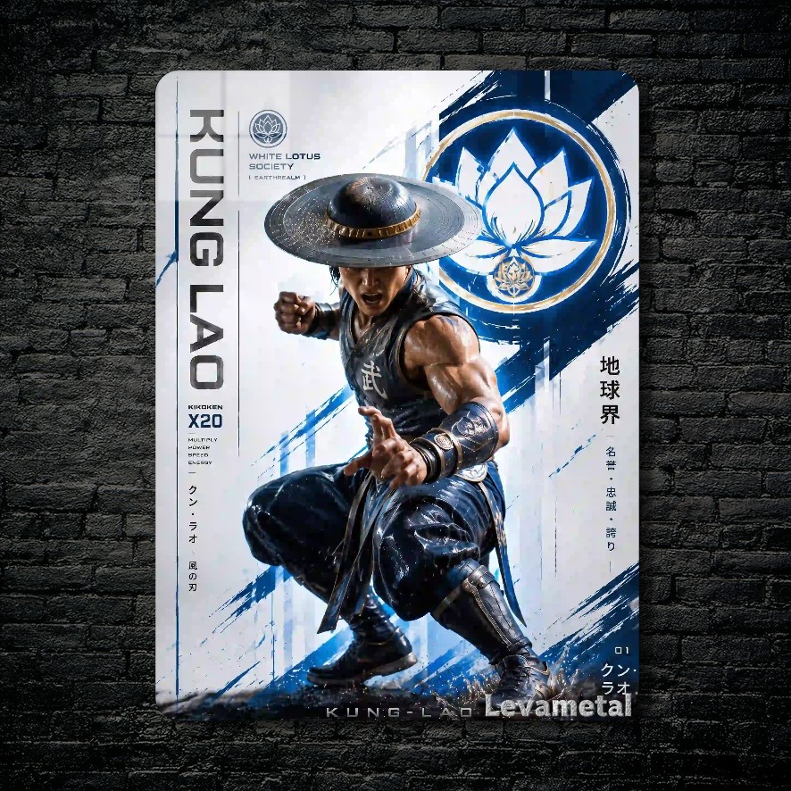 main-mockup-118338-1791233004.jpeg متال پوستر کونگ لائو Kung Lao از بازی مورتال کمبت Mortal Kombat با کد E-884