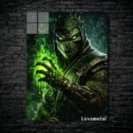 متال پوستر رپتایل Reptile از بازی مورتال کمبت Mortal Kombat با کد E-887