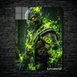 متال پوستر رپتایل Reptile از بازی مورتال کمبت Mortal Kombat با کد E-886