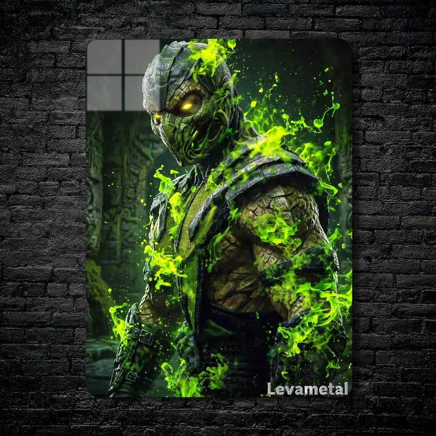 main-mockup-118375-1791234557.jpeg متال پوستر رپتایل Reptile از بازی مورتال کمبت Mortal Kombat با کد E-886