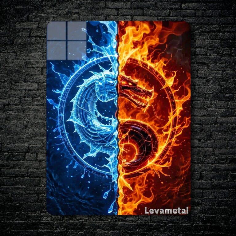 متال پوستر لوگو بازی مورتال کمبت Mortal Kombat با کد E-894