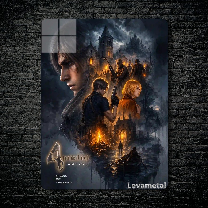 متال پوستر بازی رزیدنت اویل Resident Evil با کد E-898