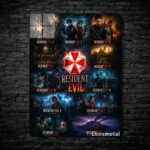 متال پوستر بازی رزیدنت اویل Resident Evil با کد E-899