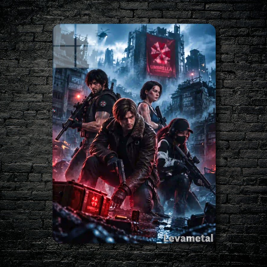 متال پوستر بازی رزیدنت اویل Resident Evil با کد E-901
