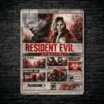 متال پوستر بازی رزیدنت اویل Resident Evil با کد E-902