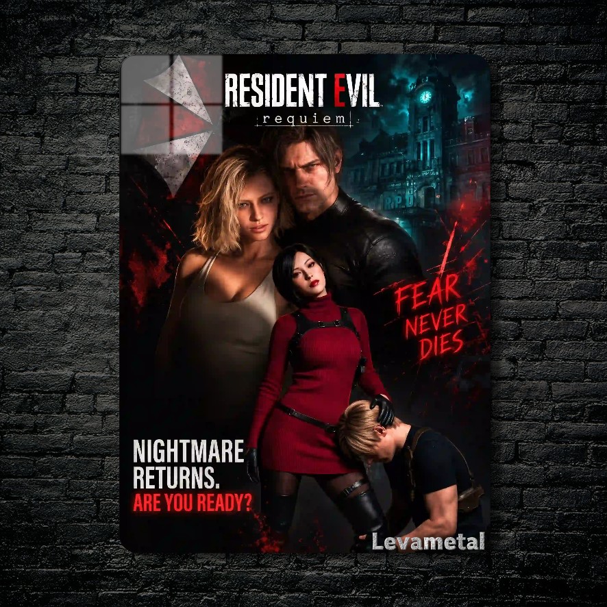 متال پوستر بازی رزیدنت اویل Resident Evil با کد E-903