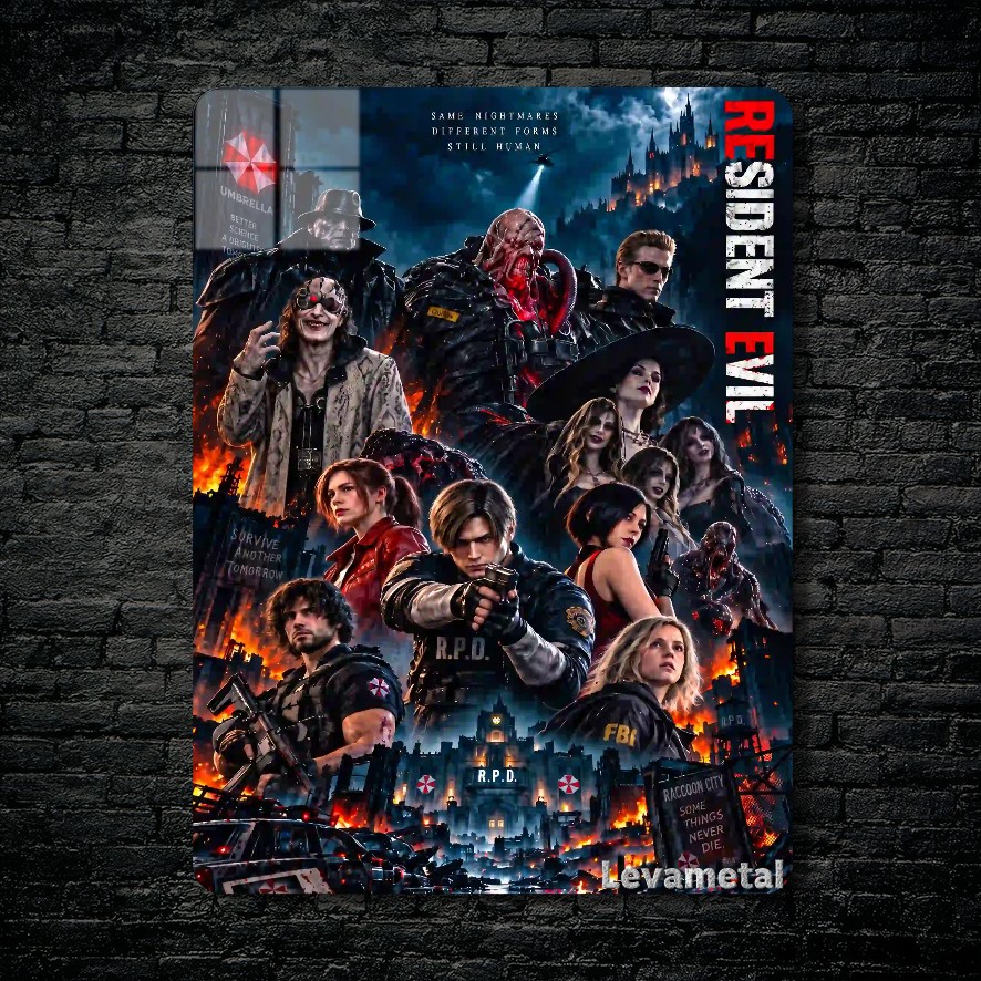 متال پوستر بازی رزیدنت اویل Resident Evil با کد E-904
