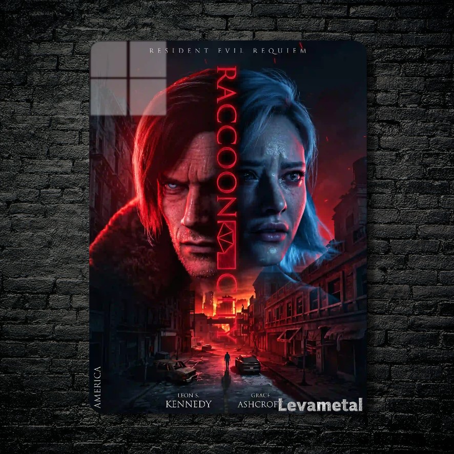 متال پوستر بازی رزیدنت اویل Resident Evil با کد E-905