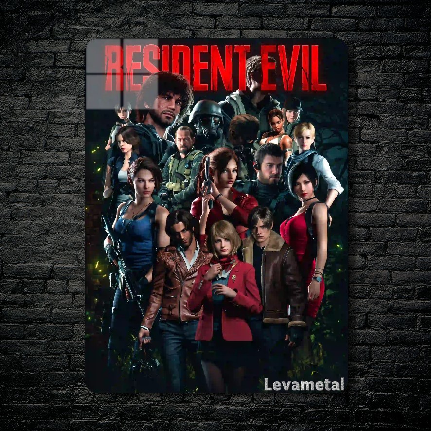 متال پوستر بازی رزیدنت اویل Resident Evil با کد E-907