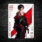 متال پوستر ایدا وانگ Ada Wong از بازی رزیدنت اویل Resident Evil با کد E-932