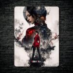 متال پوستر ایدا وانگ Ada Wong از بازی رزیدنت اویل Resident Evil با کد E-938