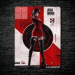 متال پوستر ایدا وانگ Ada Wong از بازی رزیدنت اویل Resident Evil با کد E-939