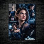 متال پوستر جیل ولنتاین Jill Valentine از بازی رزیدنت اویل Resident Evil با کد E-952