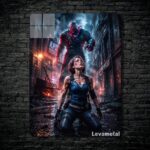 متال پوستر جیل ولنتاین Jill Valentine از بازی رزیدنت اویل Resident Evil با کد E-953