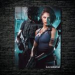 متال پوستر جیل ولنتاین Jill Valentine از بازی رزیدنت اویل Resident Evil با کد E-957